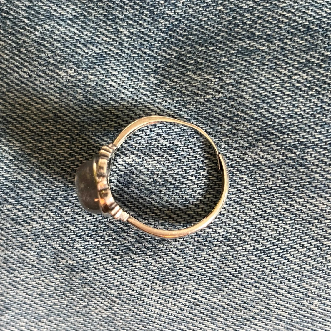 äkta silver ring med månsten - 91