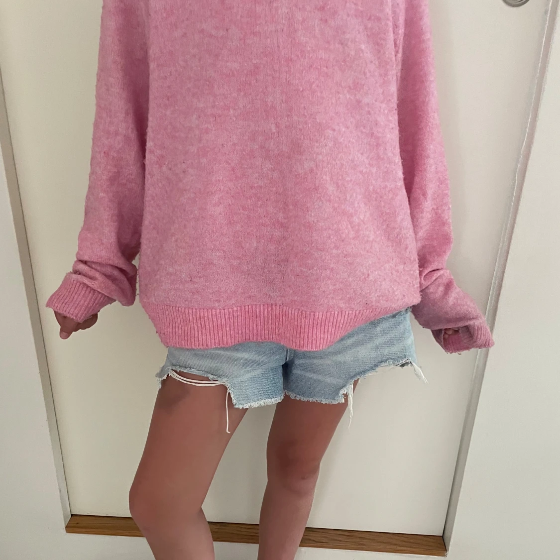 stickad rosa tröja❤️❤️ - 90