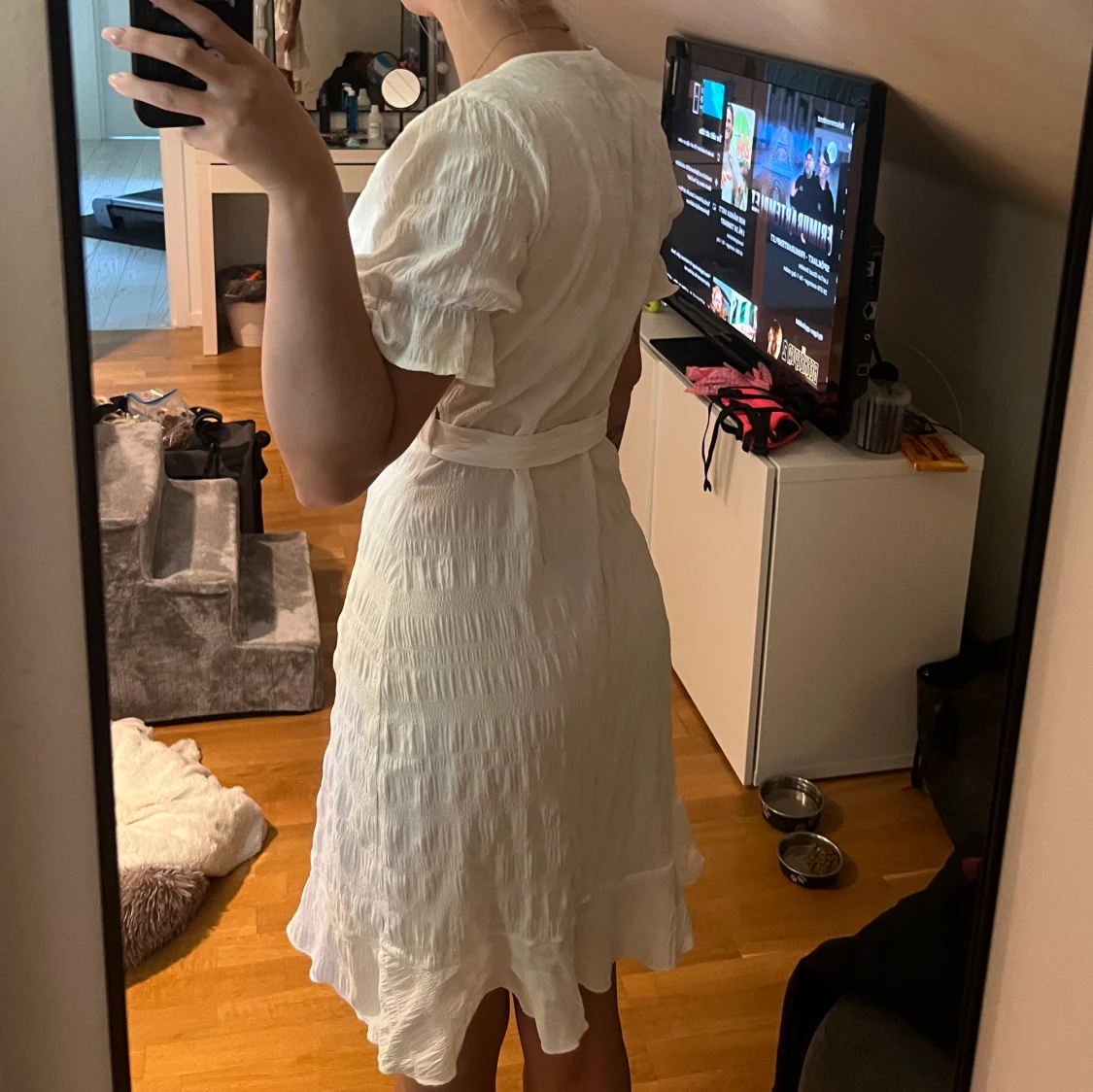 Vit klänning  - 90