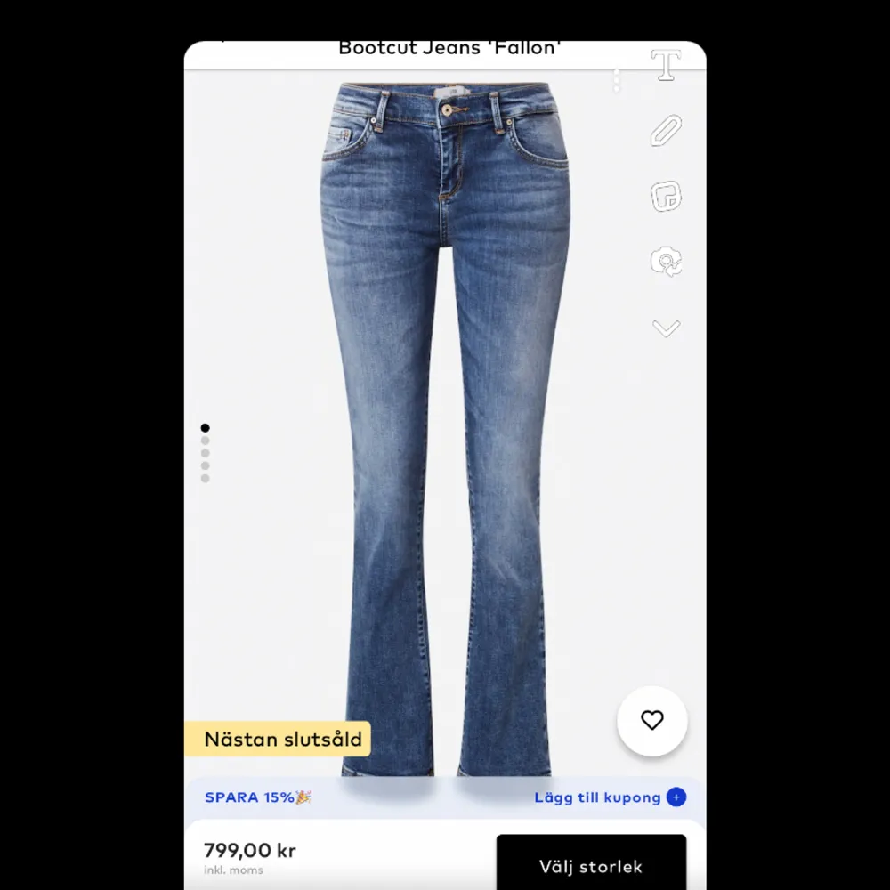LTB jeans i modellen ”fallon” bootcut, nyskick och endast använda fåtal gånger! Nypris 800 säljer för 600, W25 L32! skickar gärna fler bilder!💗. Jeans & Byxor.