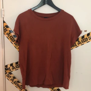 Rödbrun tshirt - Rödbrun kortärmad tshirt köpt på ginatricot för länge sen, säljer för jag har den aldrig längre och inte min stil