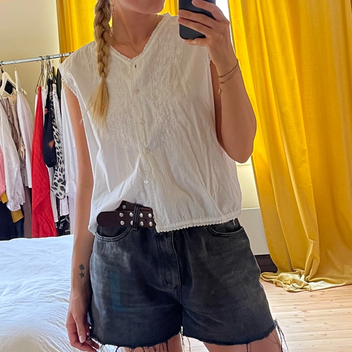 Vintage bomullslinne - 90