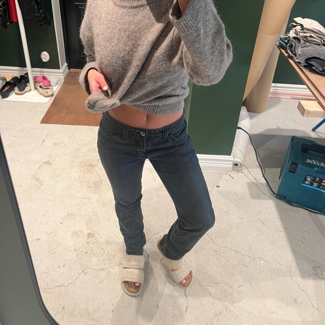 Jeans med snygga detaljer - 90