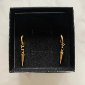(Säljer för mitt UF) Studded Earrings Gold Short är ett par guldiga örhängen (den korta varianten) gjorda av rostfritt stål. Perfekta för att ge din outfit extra glans. Vårt pris för dessa är endast 26 kr ?! 