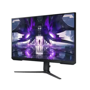 Samsung Odyssey G3 32” 1080P  175Hz, 1 millisekund respons tid AMD FreeSync Premium Rör sig uppåt och neråt och kan gör Portrait mode. Stativet är ett HAS stativ   Kommer med alla accessoarer och original kartongen. 