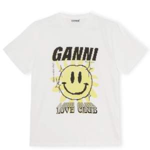 ”Sun Love” Ganni T-shirt. Storlek medium.