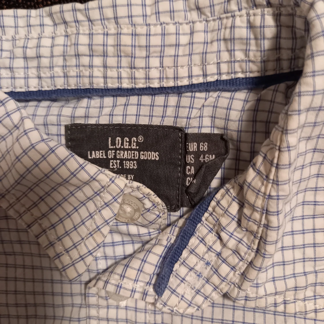 Rutig skjorta strl. 68 - 91