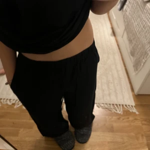 svarta linnebyxor - säljer pga dem inte kommer till använding. säljer likadana i vit . köpta för ca ett år sedan💕