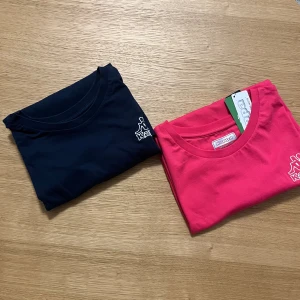 2 t-shirts KAPPA - 2 shirts från kappa. Den rosa är helt oanvänd men den blåa är andvända ca 3-4 gånger. Säljer pga de inte passar min stil. Den rosa för 100kr och den blåa för 40kr. 2 för 130kr
