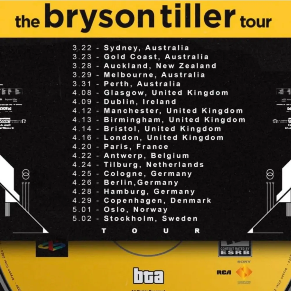 Säljer min biljett till Bryson Tiller konserten som är den 2 maj. Fast pris 550 kr. Övrigt.