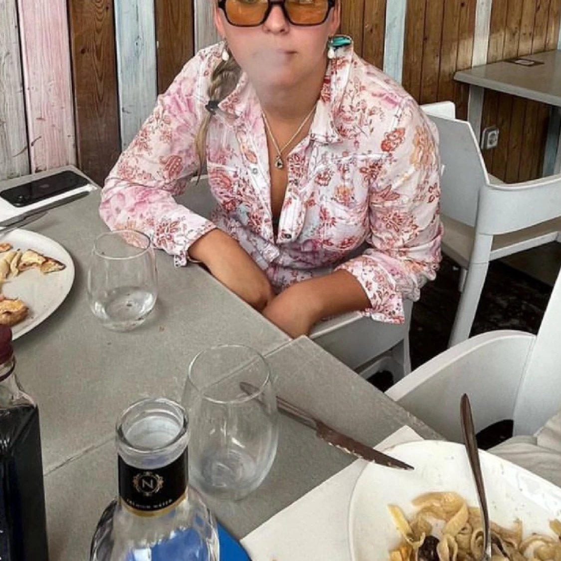 Mönstrad blus  - 91