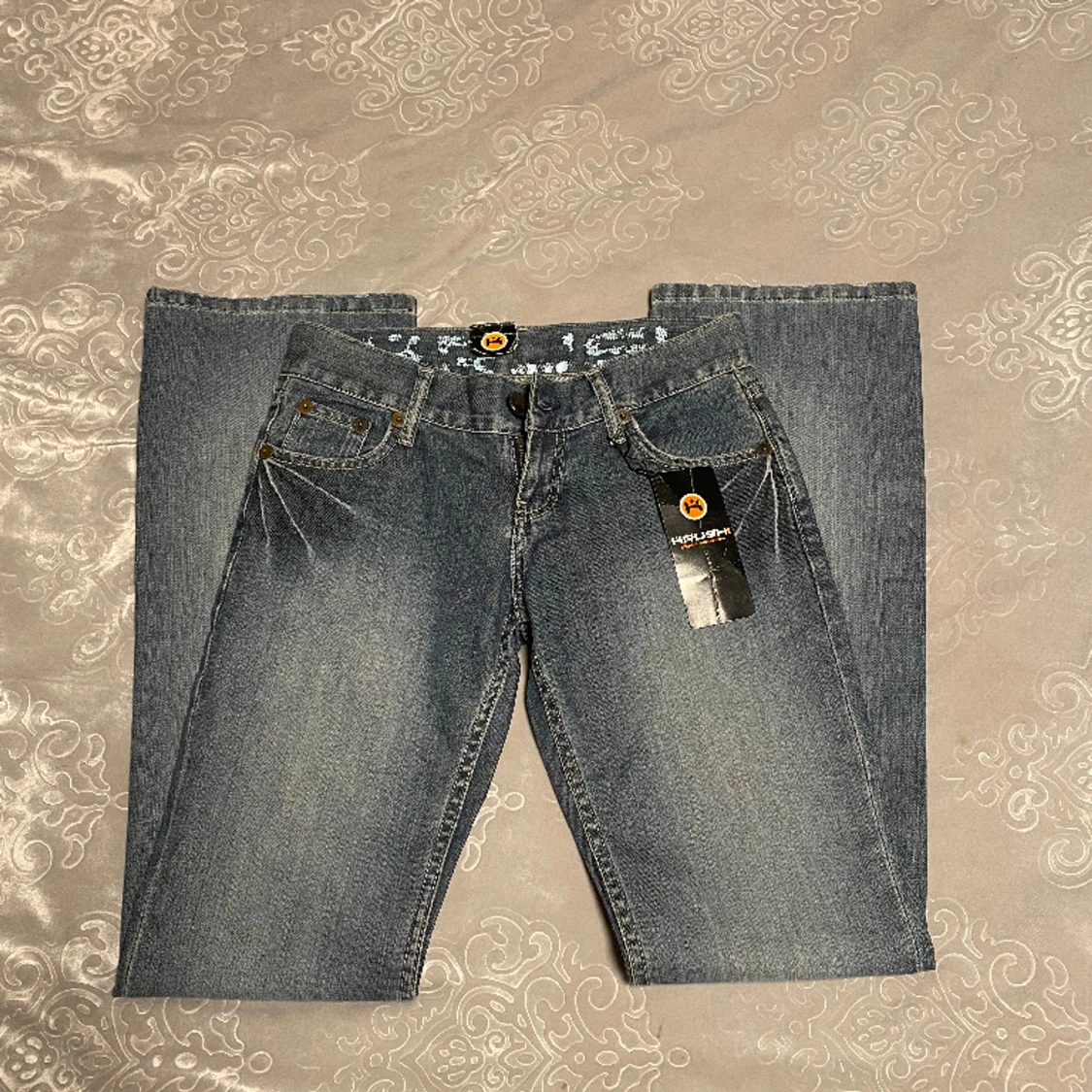 lågmidjade jeans - 90