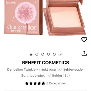 Benefit Dandelion highlighter  - Endast testad, säljer då jag inte använder den. Nypris är 400kr, skriver för bilder eller frågor❤️❤️