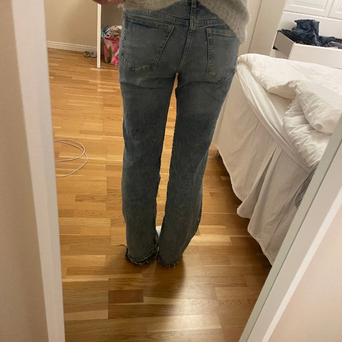 lågmidjade jeans - 90
