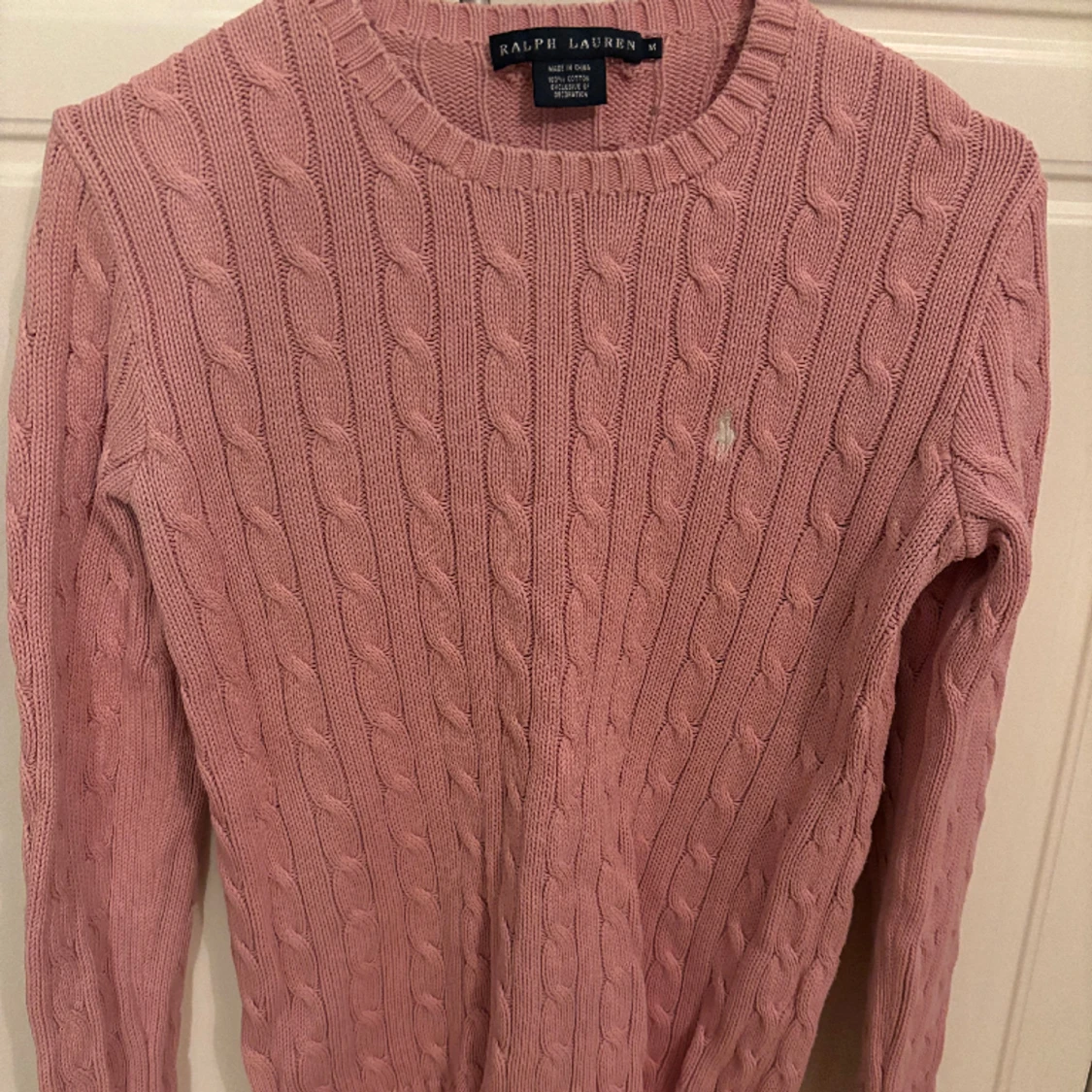 Ralph Lauren stickad tröja, rosa