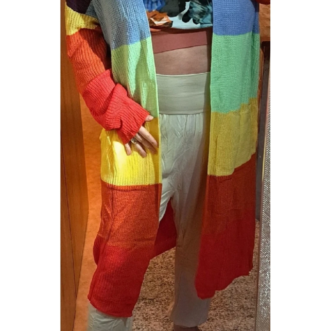 Lång kofta i flera färger - 90