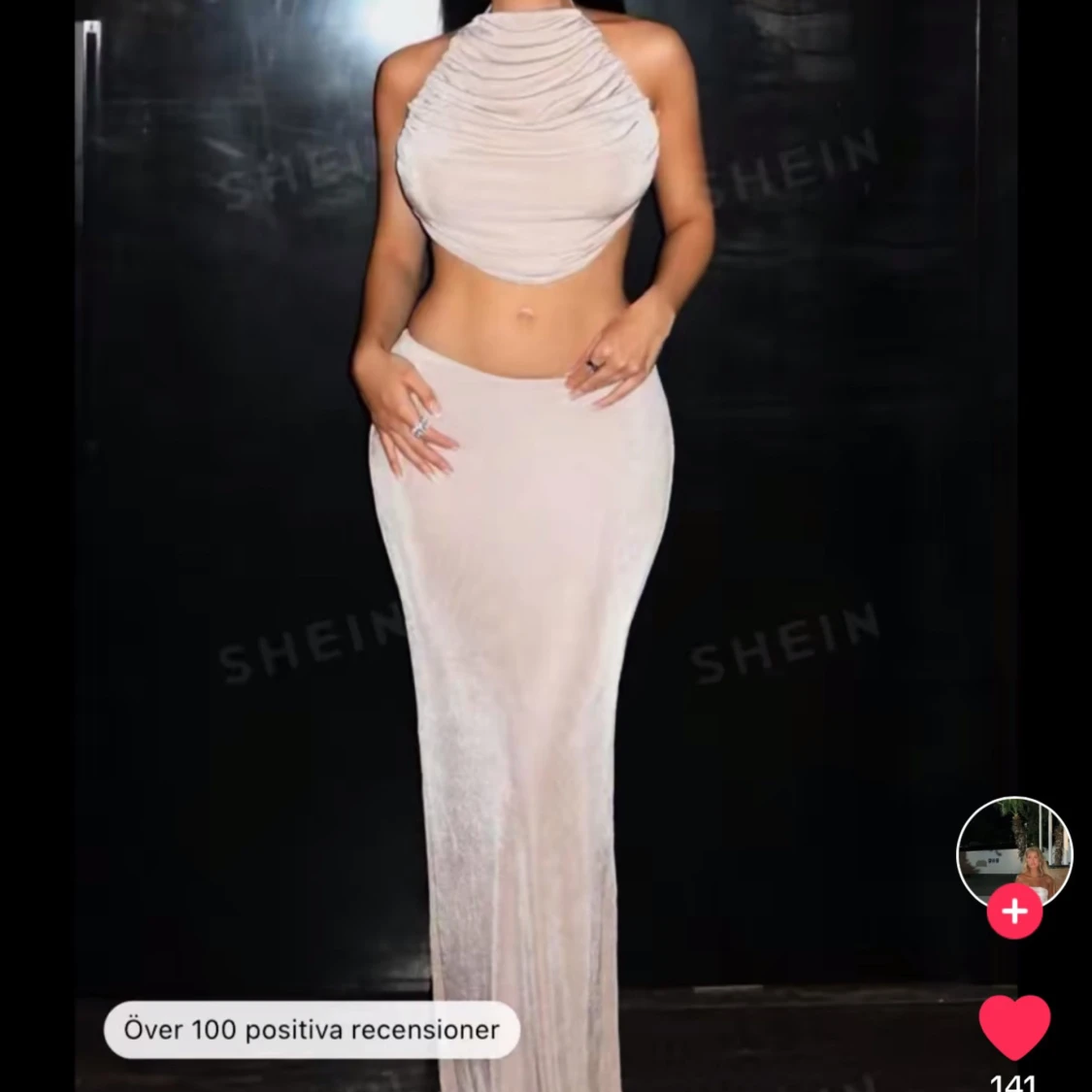 Beige co-ord skirt and top - 90