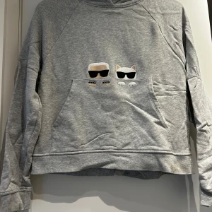Ny hoodie- Karl Lagerfeld  - Helt ny hoodie som enbart är testad men inte kommit till användning. Det är inte en oversize hoodie om du inte har storlek XXS i vanliga fall FINNS FLER BILDER Nypris ca: 1400kr