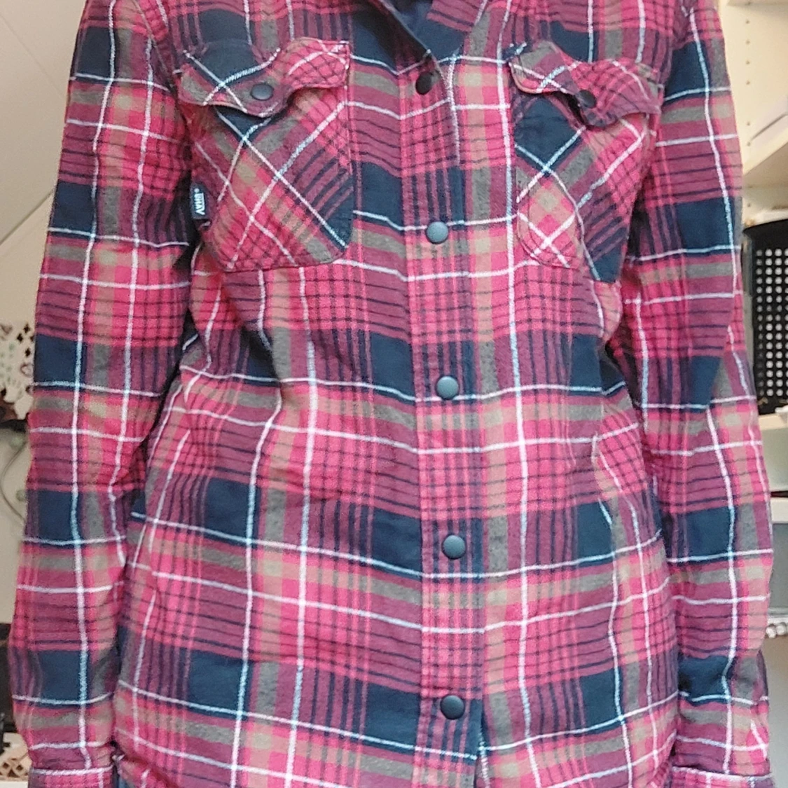 Röd&svart rutig skjorta - 90