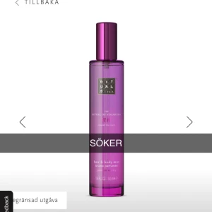 Rituals body mist - Hej, jag söker ”THE RITUAL OF YOZAKURA” hair och body mist med lukt av ”Yoshino-Körsbärsblomma”. Skriv gröna om du har den och är intresserad av att sälja 