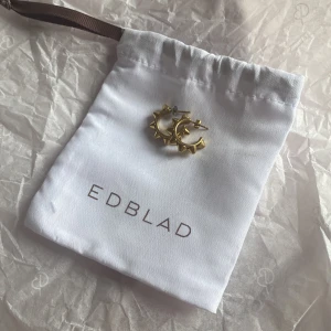 Edblad peak creoles S gold  - Ett par trendiga, guldiga pik örhängen. Knappt använda max 10 gånger! Går självklart att pruta lite!