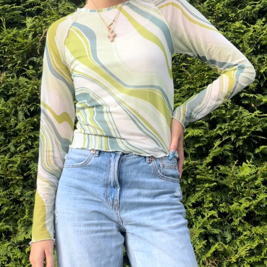 Mesh tunn tröja  - 91