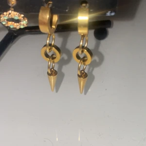 Nit örhängen/ spik örhängen  - Hej, jag säljer mina fina nit örhängen, pga att de inte kommer till användning eftersom börjar gilla silver mer😊kom gärna med prisförslag 