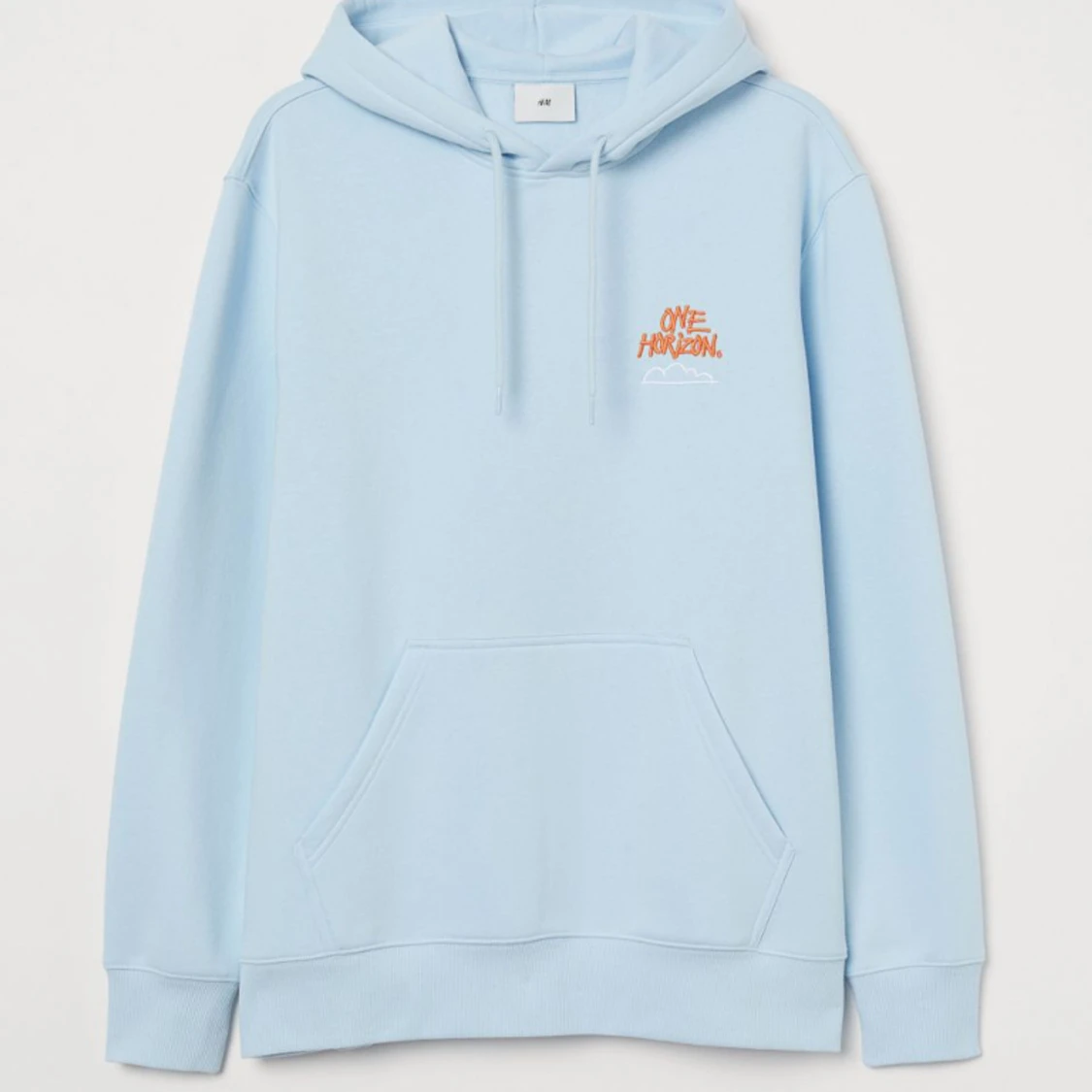 Blå hoodie