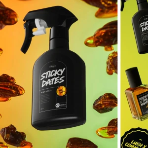 Lush Sticky dates - Säljer min doftspray från Lush i doften ”sticky dates” då den inte passade mig som gillar mer blommiga och fruktiga dofter. Den är helt slutsåld. Jag köpte den för 400kr med frakt inräknad. Endast sprayad en gång.
