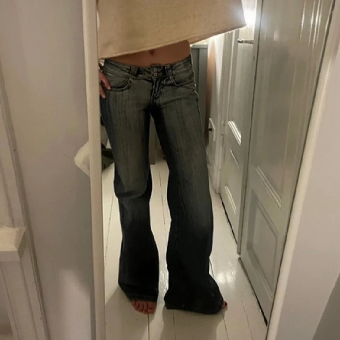 Lågmidjade jeans
