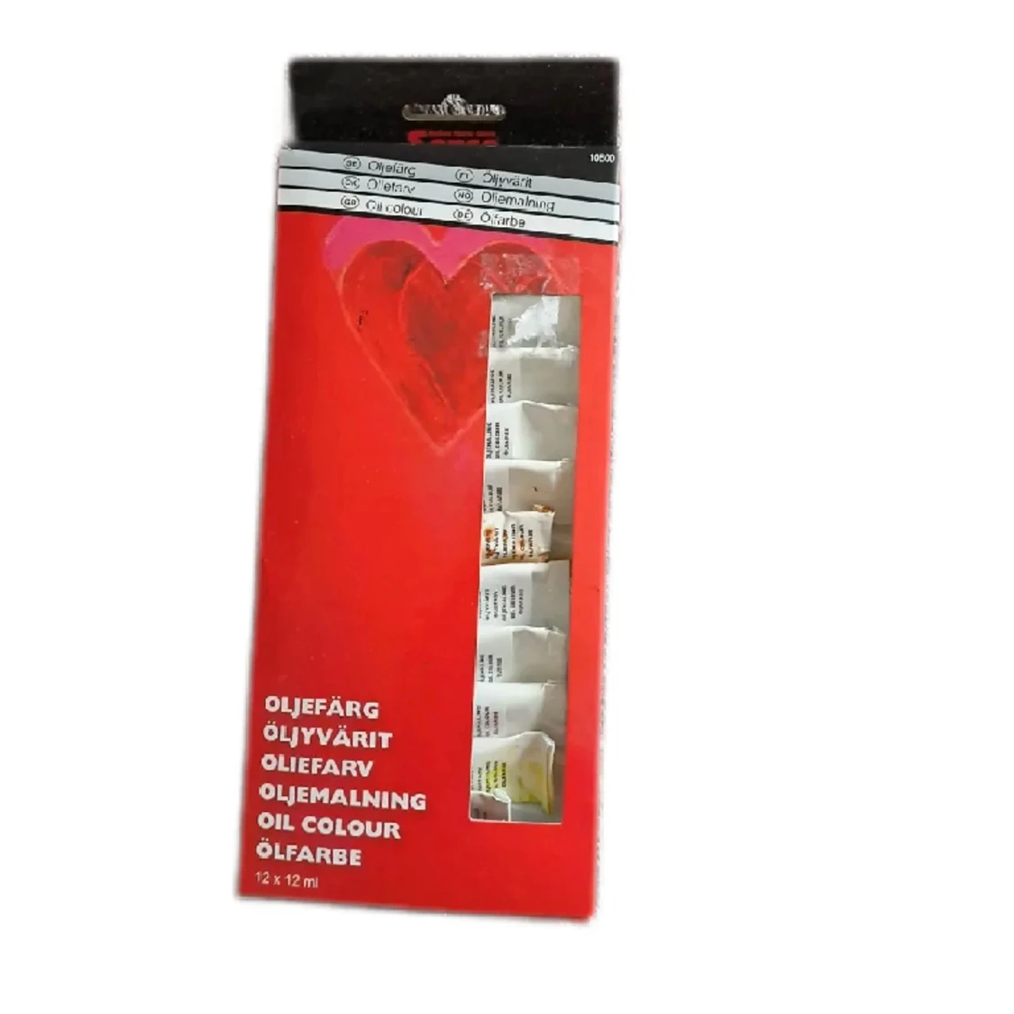 Oljefärg något använd.