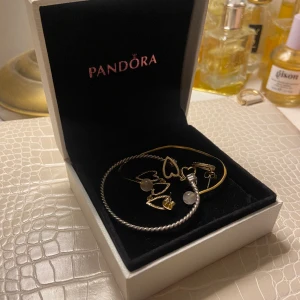 Pandora smyckesskrin - Ett smyckesskrin från pandora i ”läder” med sammet inuti, den har en ”kudde” i sammet som man lägger smyckena på. Har redan så mycket smyckesskrin så säljer denna❣️