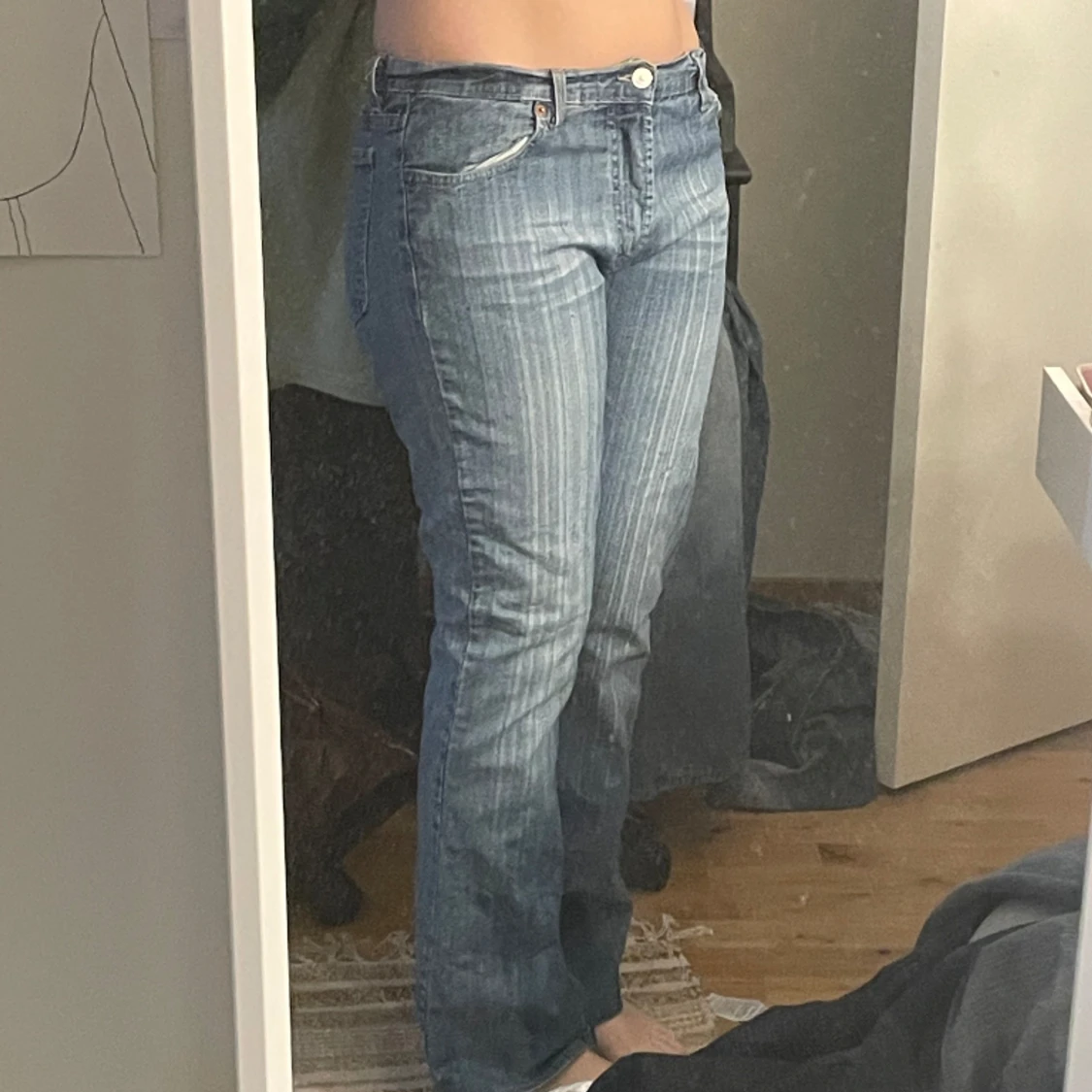 lågmidjade 2000s jeans - 90