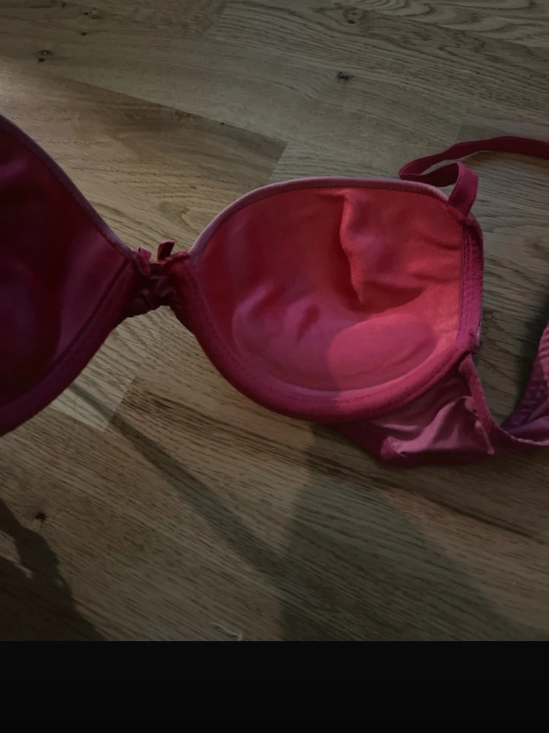 Rosa push-up bh med vaddering - 1