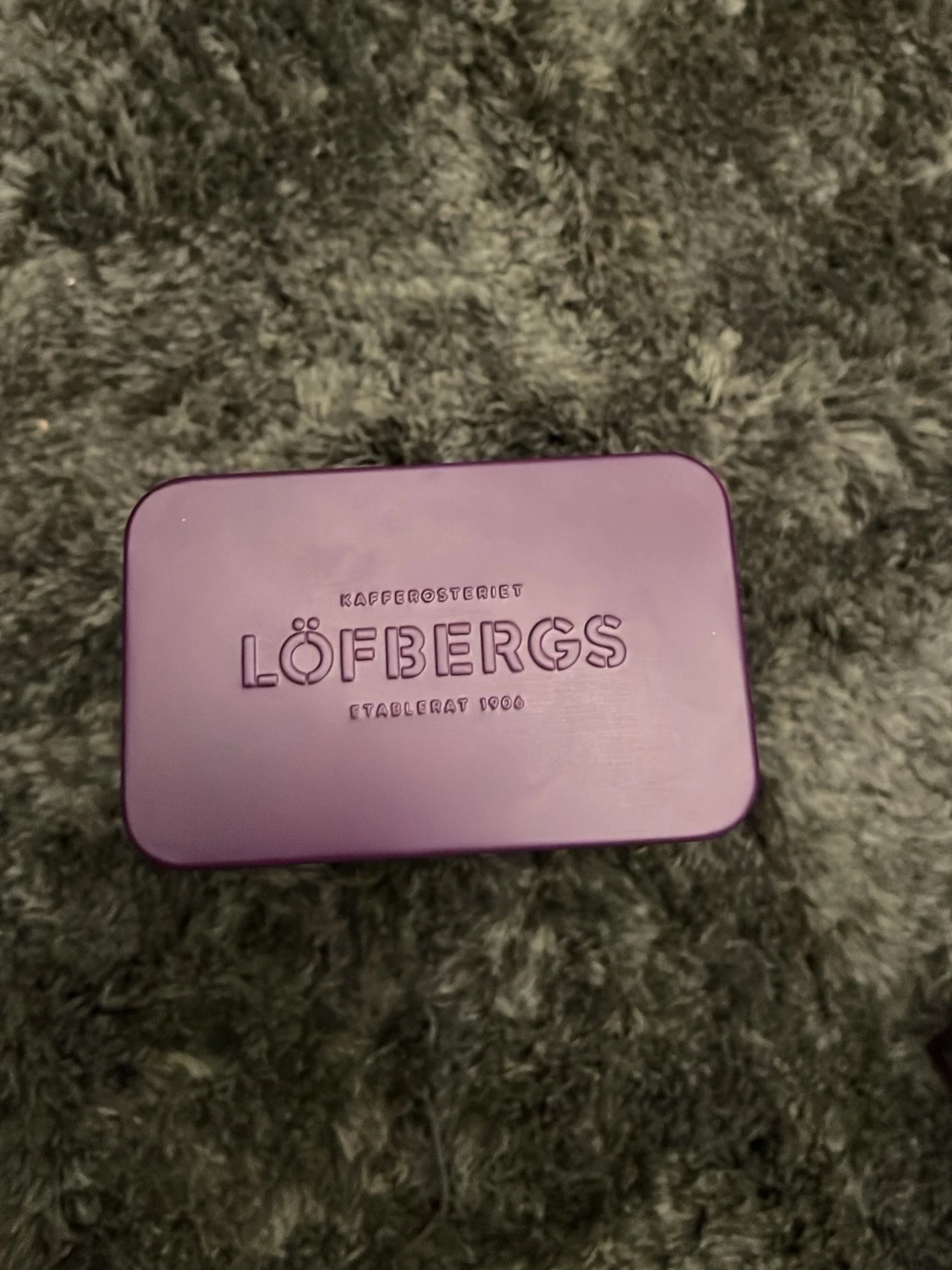 Lila kaffeburk Löfbergs - 3