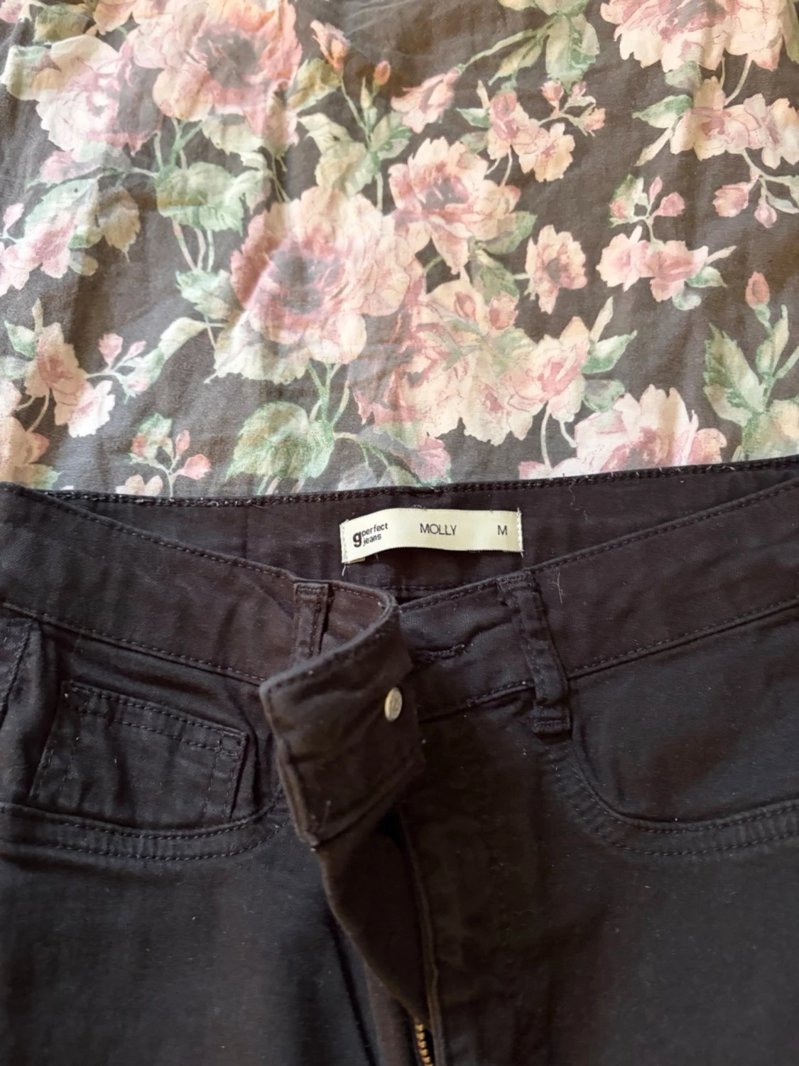 Svarta raka jeans - 2
