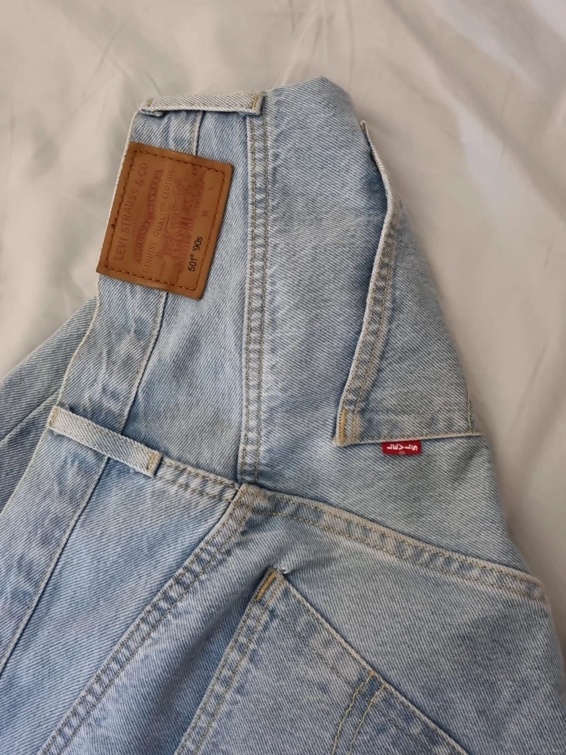 Ljusblå Levi's 501 jeans - 1