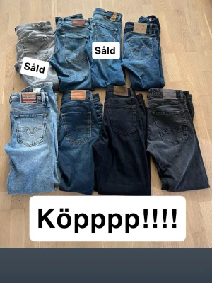 Replay, dondup, diesel, zara, jack&jones jeans - Säljer ett gäng jeans REPLAY för cirka 250 DONDUP för 749 JACK&JONES för 149 DIESEL för 499KR