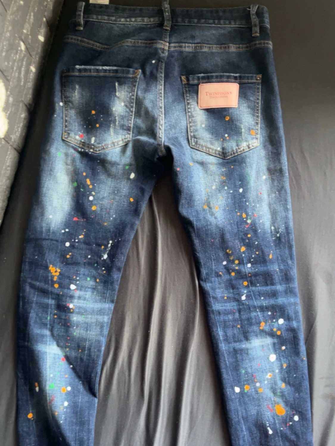 Målade slitna jeans Dsquared2  - 2