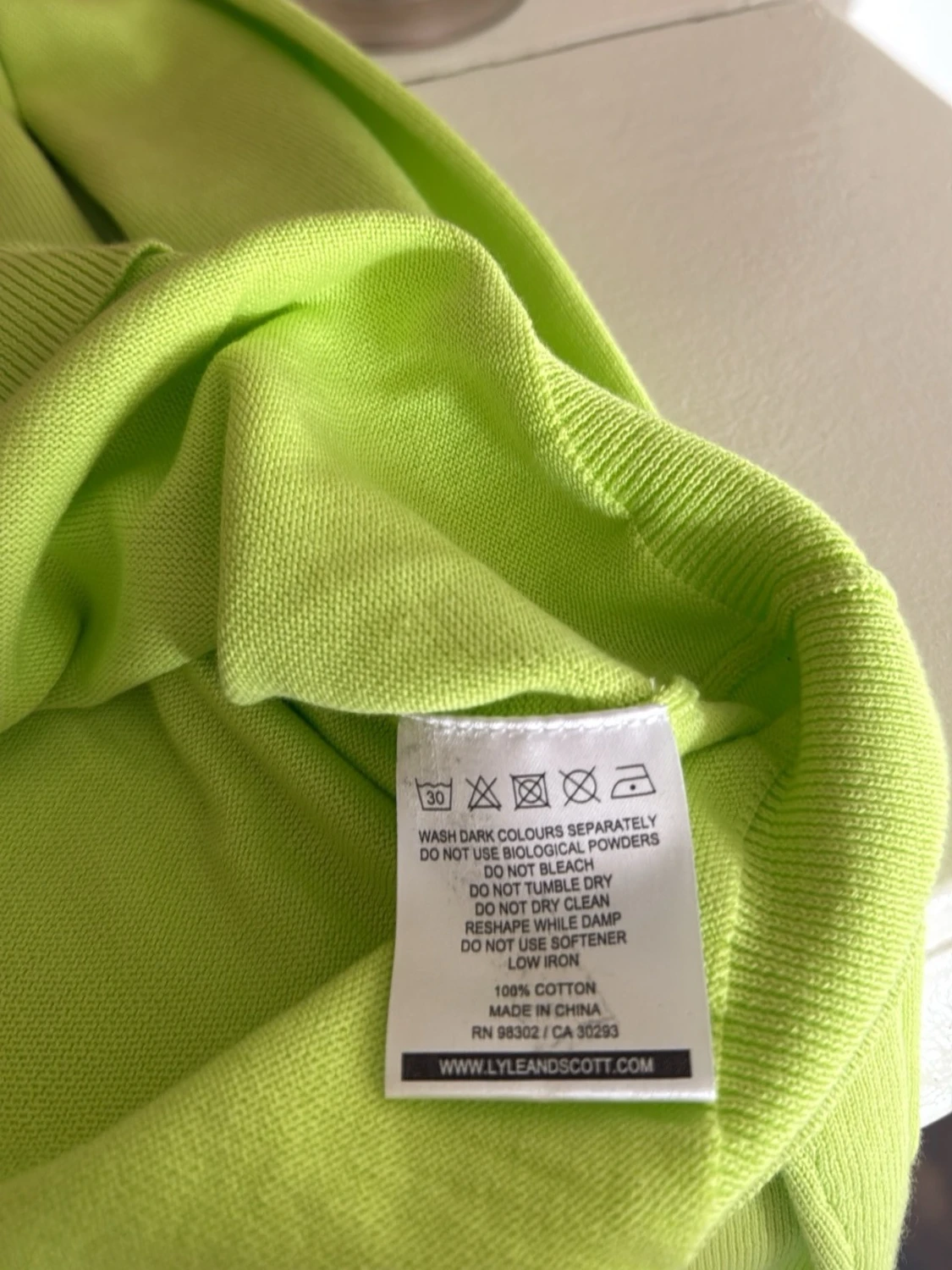 Ljusgrön stickad tröja Lyle & Scott - 4