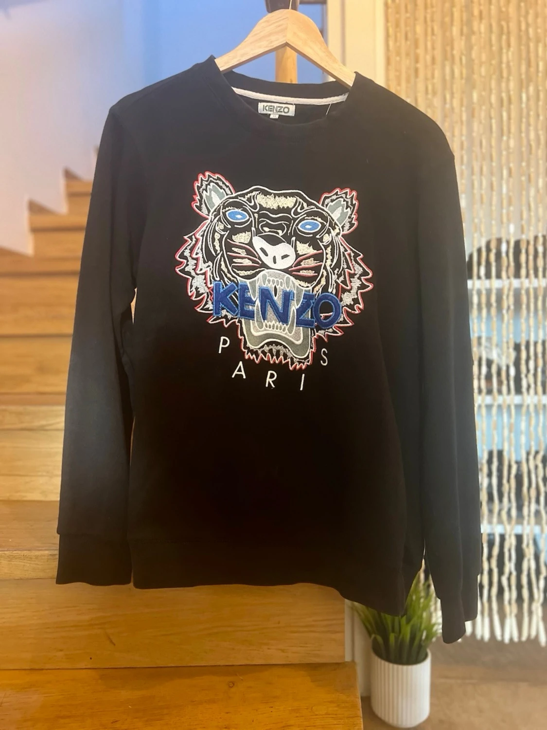 Svart stickad Kenzo-tröja med tiger - 2
