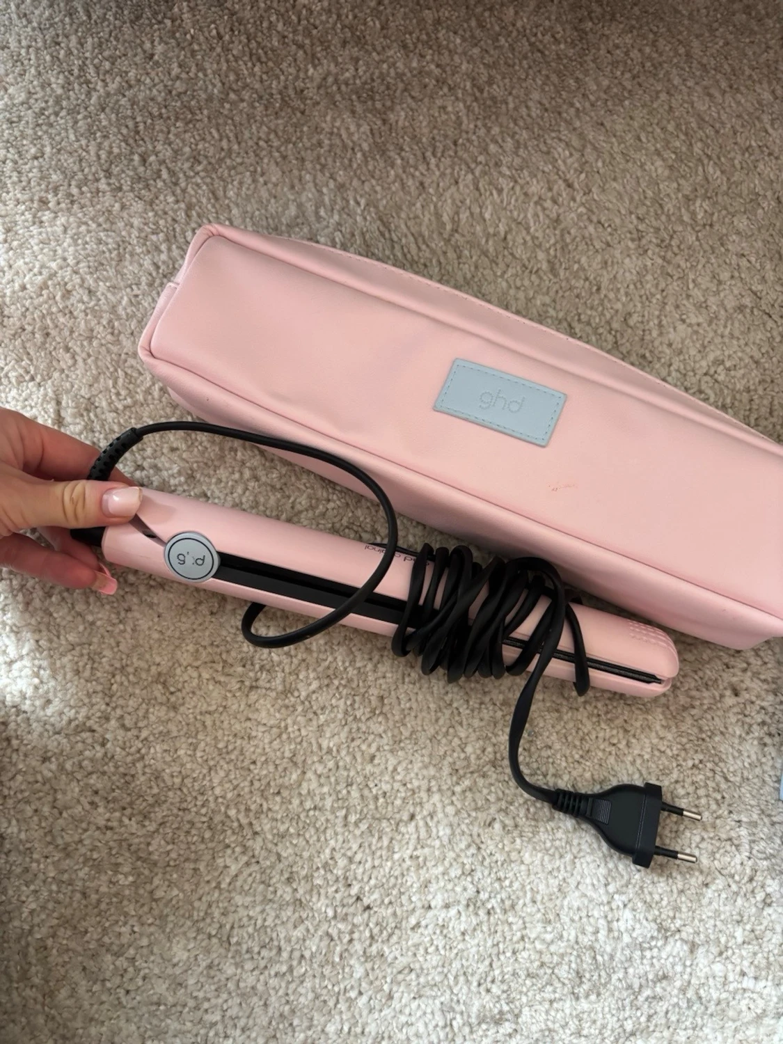 Rosa plattång med väska från ghd - 2