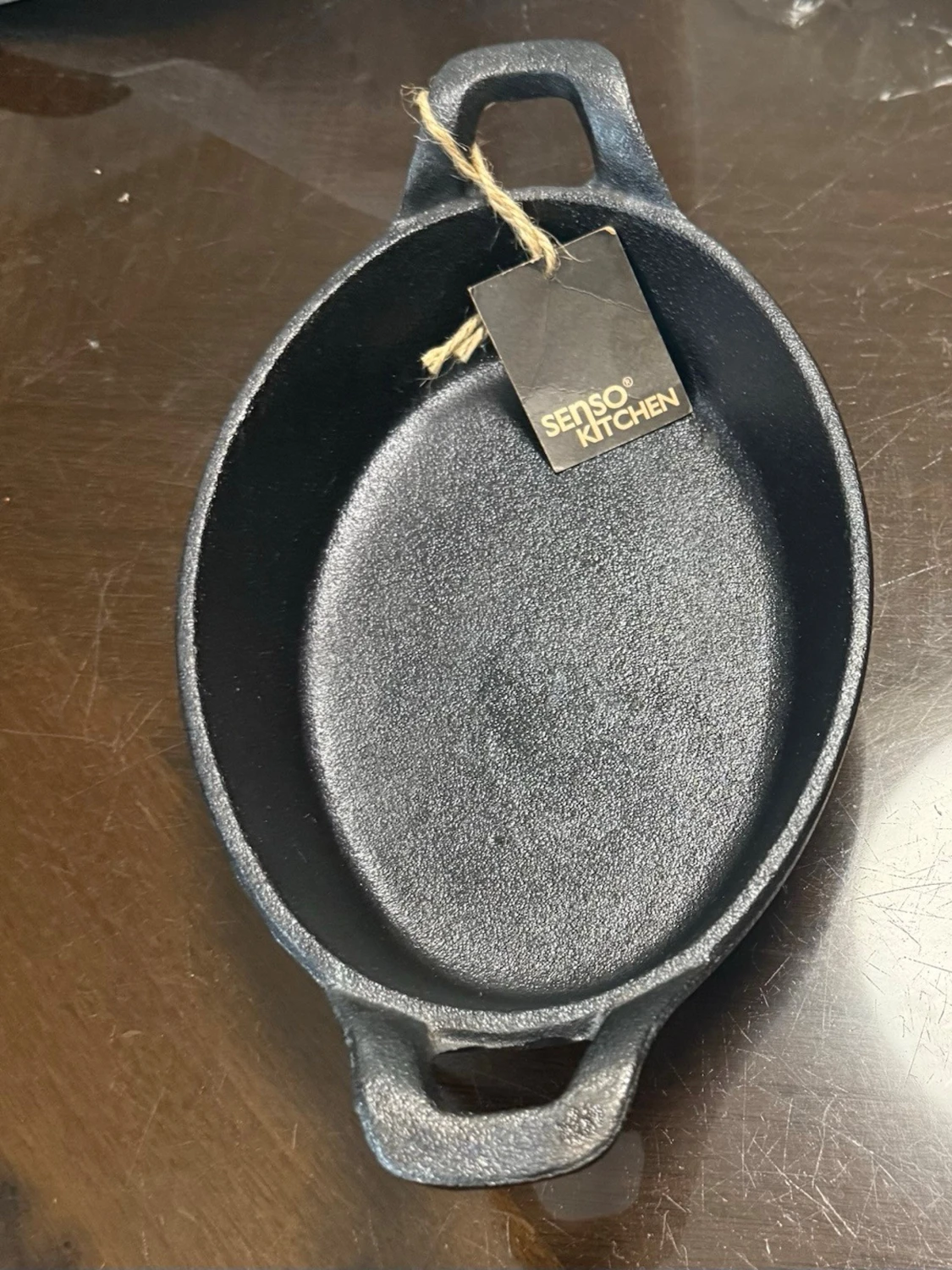 Ovala gjutjärnsformar med handtag - 5