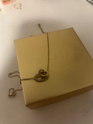 Halsband edblad - Jätte fint guld halsband från edblad. Kommer med boxen