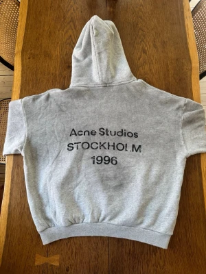 Acne Hoodie - Stilren grå hoodie från Acne. Storlek L, baggy passform. Passar alla årstider.