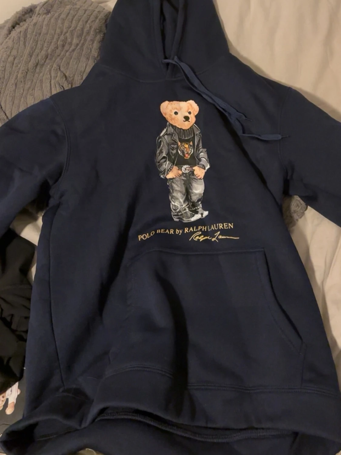 Mörkblå hoodie Polo Bear Ralph Lauren