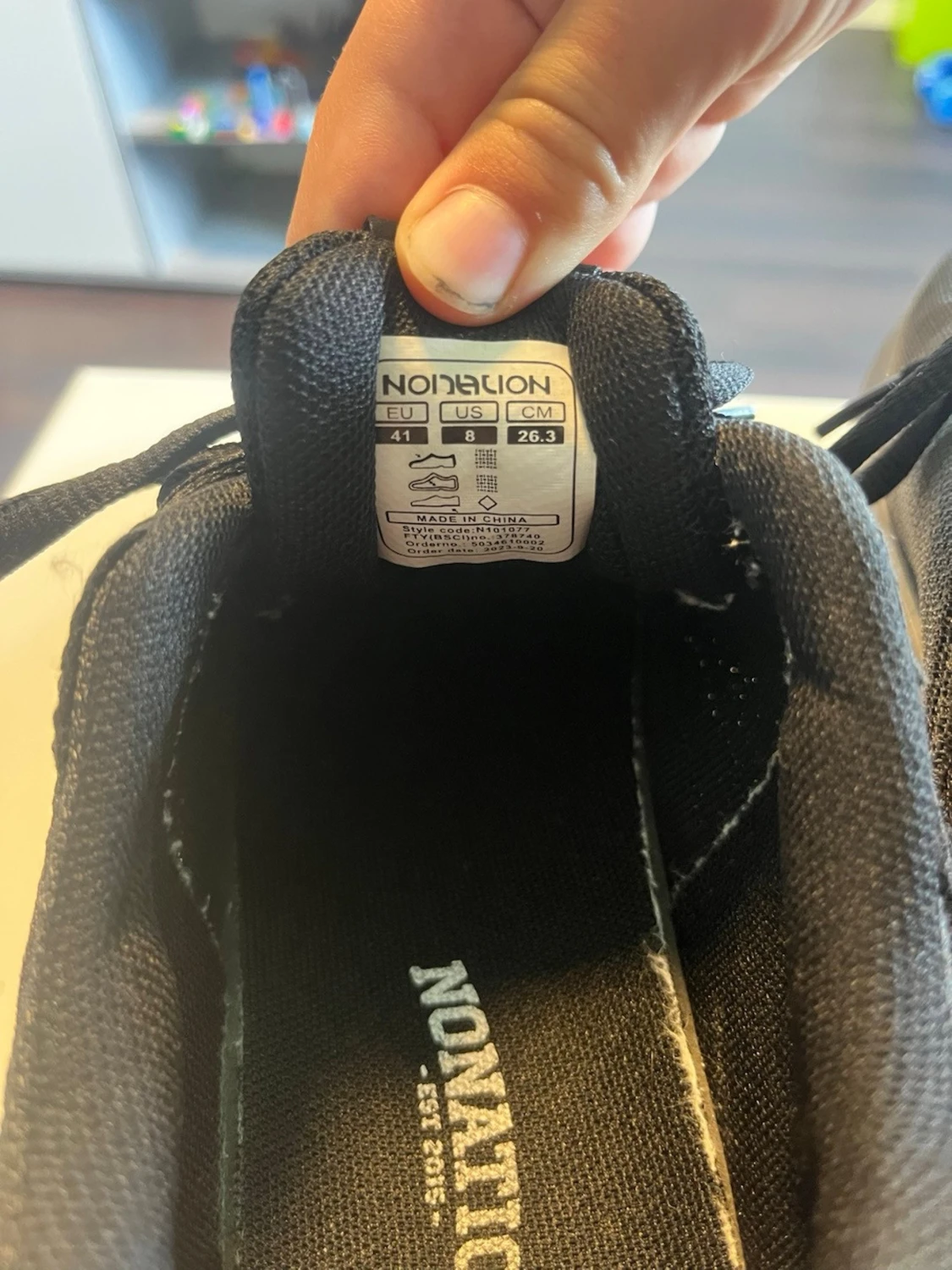 Svarta mesh sneakers med snörning - 3