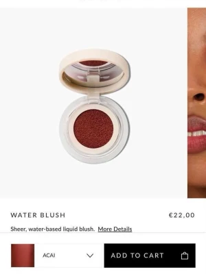 REFY Water Blush Acai - Refy Water blush i färgen Acai, inköpt från refys hemsida för någon månad sedan och testad ett par gånger, har fortfarande skyddsplast på spegeln och kommer i originalförpackning.