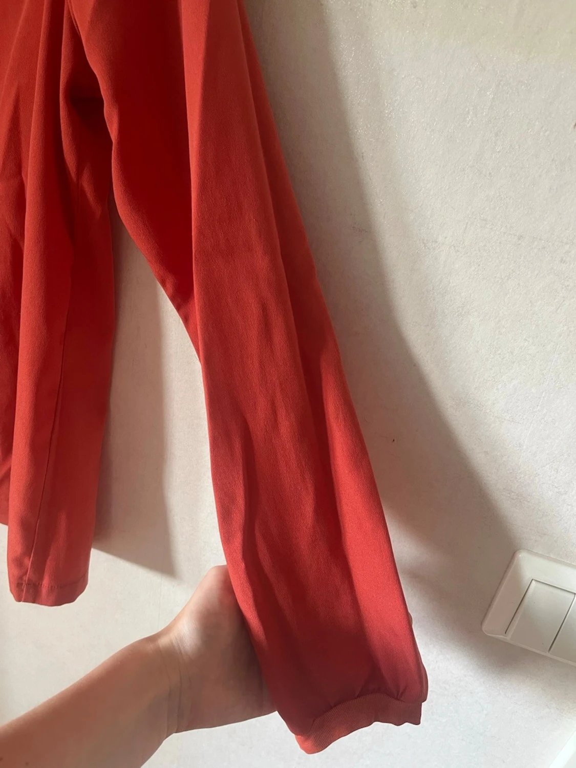 Orange långärmad blus från Dobber - 2