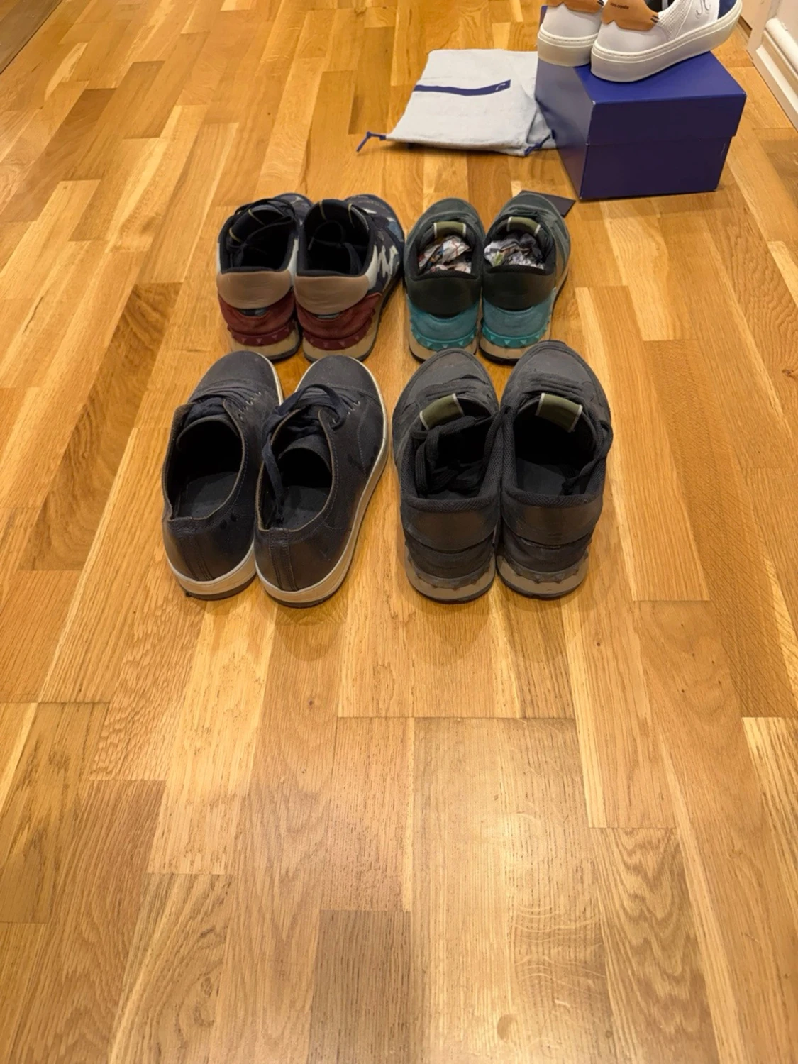 BILLIG UTFÖRSÄLJNING! Skobundle 5x par skor Jacob cohen, Lanvin, Valentino - 4